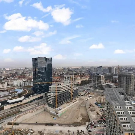 Skypark 1-bedroom On Floor 28 With Panoramic View And Parking By Skyviews Appartamento Bratislava